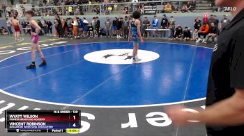 120 lbs Quarterfinal - Wyatt Wilson, Pioneer Grappling Academy vs Vincent Robinson, Avalanche Wrestling Association