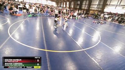 75+ Quarterfinal - Zolton Hamblin, Roy Wrestling Club vs Ryston Carmona, Payson Lions Wrestling Club