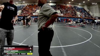 150 lbs Cons. Round 2 - Emmett Santiago, Covenant Life School vs Isaac Wilson, St. James School