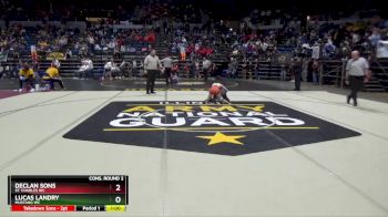 96 lbs Cons. Round 2 - Declan Sons, St. Charles WC vs Lucas Landry, Mustang WC