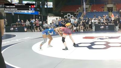 100 lbs Champ. Rd Of 64 - Timi Coles, Pennsylvania vs Olivia Mancha, Virginia