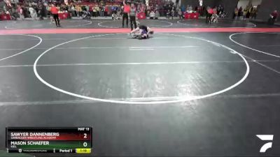 130 lbs Cons. Round 4 - Mason Schaefer, Kiel vs Sawyer Dannenberg, Sarbacker Wrestling Academy