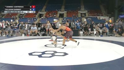 150 lbs Cons. Sub-rd Of 32 - Dominic Contreras, Texas vs Callahan Earnest, Kansas