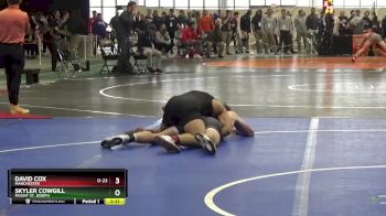 174 lbs Cons. Round 2 - David Cox, Manchester vs Skyler Cowgill, Mount St. Joseph
