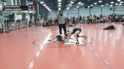 84 lbs Round 3 - 12:00pm Friday - Maddox Plembeck, POWA vs Devin Eggleston, NYWAY - Iron Empire