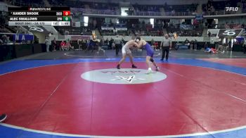 5A 175 lbs Quarterfinal - Xander Shook, Shelby County vs Alec Swallows, Springville