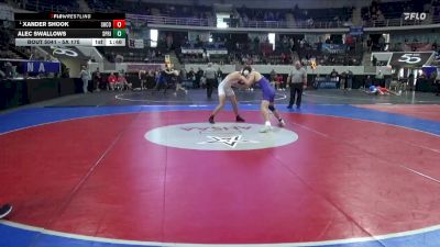 5A 175 lbs Quarterfinal - Xander Shook, Shelby County vs Alec Swallows, Springville