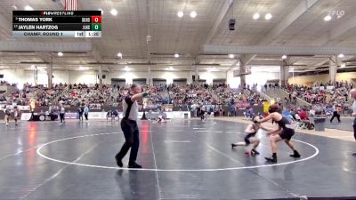 A 150 lbs Champ. Round 1 - Jaylen Hartzog, James Lawson High School vs Thomas York, Station Camp High School