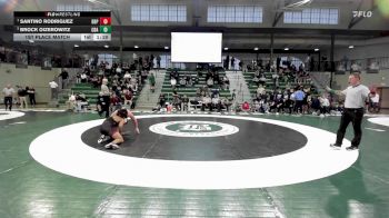175 lbs 1st Place Match - Santino Rodriguez, Don Bosco Prep vs Brock Oizerowitz, Christian Brothers Academy