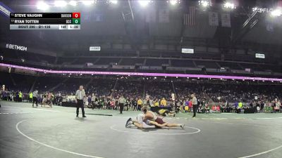 D1-126 lbs Semifinal - Steve Vaughn, Davison vs Ryan Totten, Detroit Catholic Central