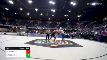 285 lbs Quarterfinal - Isaac Guinan, Petersburg Porta vs Alex Pasquale, Lemont