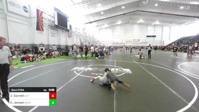 57 lbs Consi Of 4 - Zachariah Garrett, No Team vs Easton Jensen, Bear Wrestling Club