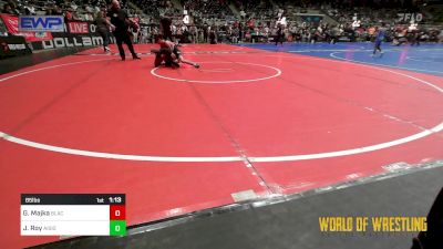 85 lbs Quarterfinal - Gannen Majka, Black Fox Academy vs Jason Roy, All I See Is Gold Academy