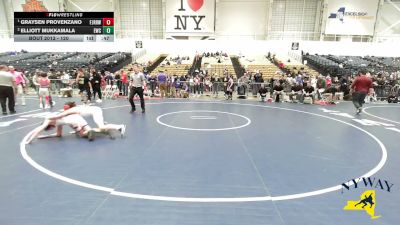 120 lbs Cons. Semi - Graysen Provenzano, Fairport Jr. Red Raiders Wrestling vs Elliott Mukkamala, Eden Wrestling Club