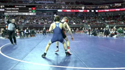 3A-126 lbs Champ. Round 1 - Noah Phillips, Council Bluffs Thomas Jefferson vs Owen Duffek, Lewis Central