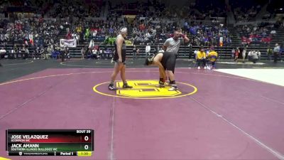 275 lbs Champ. Round 1 - Jack Amann, Southern Illinois Bulldogs WC vs Jose Velazquez, Scorpion WC