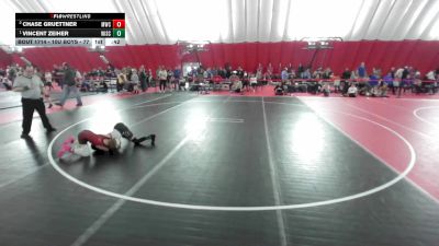 10U Boys - 77 lbs Cons. Round 5 - Chase Gruettner, Muskego Wrestling Club vs Vincent Zeiher, Wisconsin