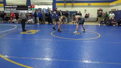 189 lbs Semifinal - Winston Zook, Saegertown vs Ethan Miller, Bishop McDevitt