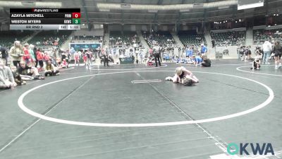 60 lbs Rr Rnd 2 - Azayla Mitchell, Prime Wrestling vs Weston Myers, Keystone Kids Wrestling Club