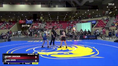 102 lbs Champ. Round 1 - Jacoby Crocker, MO vs Lewis Davis, AR