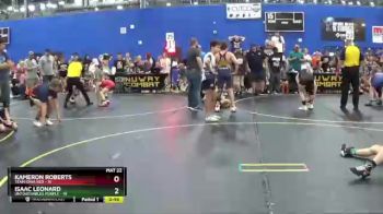 112 lbs Quarterfinals (8 Team) - Isaac Leonard, Untouchables Purple vs Kameron Roberts, Team Iowa Red