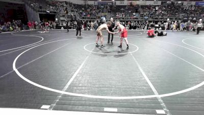 150 lbs 5th Place - Xain Jones, Searcy Youth Wrestling vs Tristan Baumann, Excelsior Springs Youth Wrestling