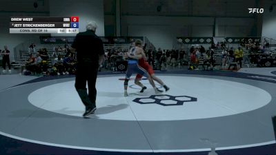 57 kg Cons. Rd Of 16 - Drew West, Iowa vs Jett Strickenberger, WVRTC