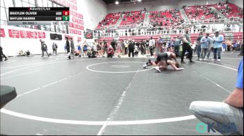 119 lbs Rr Rnd 1 - Braylon Oliver, Harrah Little League Wrestling vs Rhylen Harris, Midwest City Bombers Youth Wrestling Club