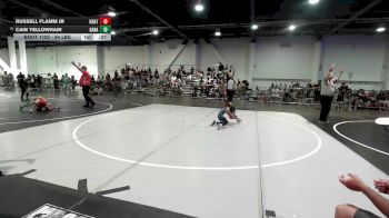 54 lbs Round Of 32 - Russell Flamm Jr, Unattached vs Cain Yellowhair, Ganado WC