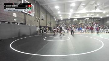 138 lbs Quarterfinal - Gil Luevano, Reedley vs Robert Magana, Cabrillo