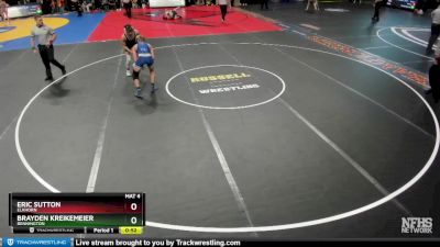 Cons. Round 2 - Brayden Kreikemeier, Bennington vs Eric Sutton, Elkhorn