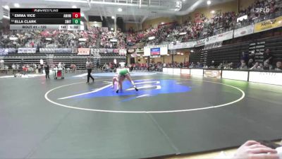 125 lbs Champ. Round 1 - Emma Vice, Atchison-Maur Hill-Mount Academy vs Ella Clark, Smith Center HS