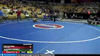 113 lbs Quarterfinal - Peyton Parn, Brookfield vs Donovan Campbell, Warsaw