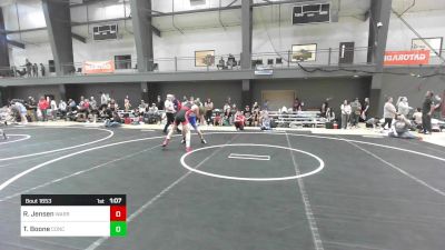 137 lbs Quarterfinal - Ragan Jensen, Warriors Of Christ vs Travis Boone, Concede Nothing WC