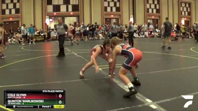 105 lbs Finals (8 Team) - Cole Glynn, Smittys Barn vs Quinton Warlikowski, Journeymen