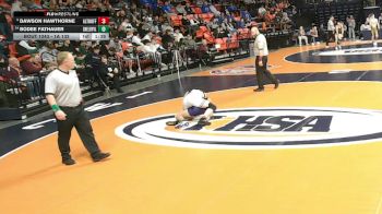 1A 132 lbs Cons. Round 2 - Bodee Fathauer, Shelbyville vs Dawson Hawthorne, Belleville (Althoff Catholic)