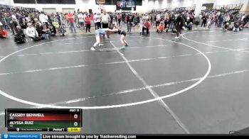 122 lbs Cons. Round 4 - Cassidy Benwell, MO vs Alyssa Ruiz, TX