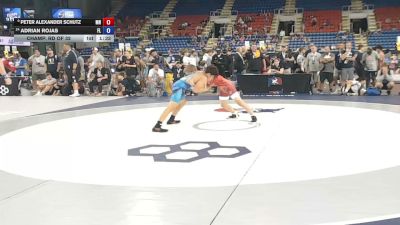 120 lbs Champ. Rd Of 32 - Peter Alexander Schutz, Minnesota vs Adrian Rojas, Florida