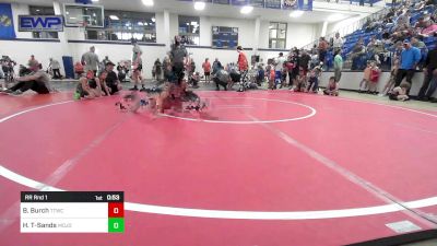 67-75 lbs Rr Rnd 1 - Bryar Burch, Team Tulsa Wrestling Club vs Harper Tecumseh-Sands, Mojo Grappling Academy