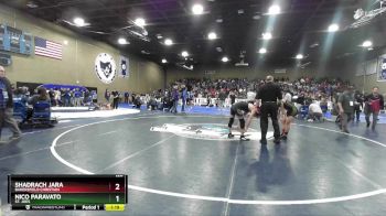 120 lbs Champ. Round 1 - Nico Paravato, St. Joes vs Shadrach Jara, Bakersfield Christian