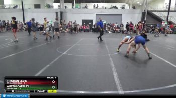 98 lbs Round 2 (4 Team) - Tristian Levin, PA Alliance Blue vs Austin Carfley, Crusher WC
