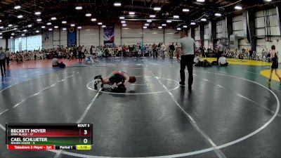 72 lbs Rd# 4- 2:00pm Friday Final Pool - Cael Schlueter, Rough House vs Beckett Moyer, Iowa Black