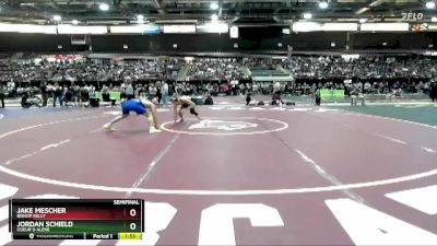 138 lbs Semifinal - Jordan Schield, Coeur D Alene vs Jake Mescher, Bishop Kelly