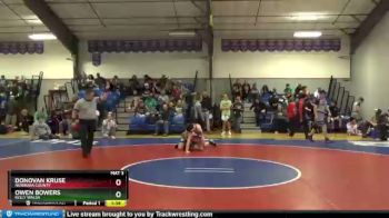 145 lbs Round 1 - Owen Bowers, Kelly Walsh vs Donovan Kruse, Niobrara County