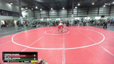 144 lbs Round 2 (4 Team) - Thomas Salinas, NORTH CAROLINA WRESTLING FACTORY - RED vs Hunter Johnson, GROUND UP USA