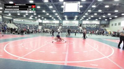 157 lbs Champ. Round 2 - Branson Dodge, Funky Monkey vs Ayden Lehman, Cumberlands (Ky.)