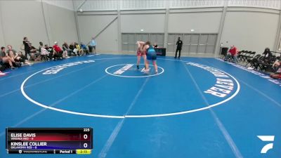 225 lbs Placement Matches (16 Team) - Elise Davis, Virginia Red vs Kinslee Collier, Oklahoma Red