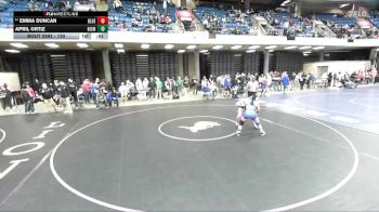 130 lbs Cons. Round 5 - Emma Duncan, Unattached vs April Ortiz, Unattached