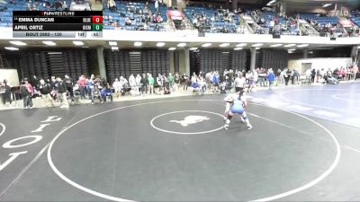 130 lbs Cons. Round 5 - Emma Duncan, Unattached vs April Ortiz, Unattached
