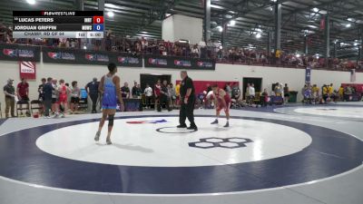 65 kg Champ. Rd Of 64 - Lucas Peters, Indiana RTC vs Jorduan Griffin, Missouri Baptist Wrestling Club